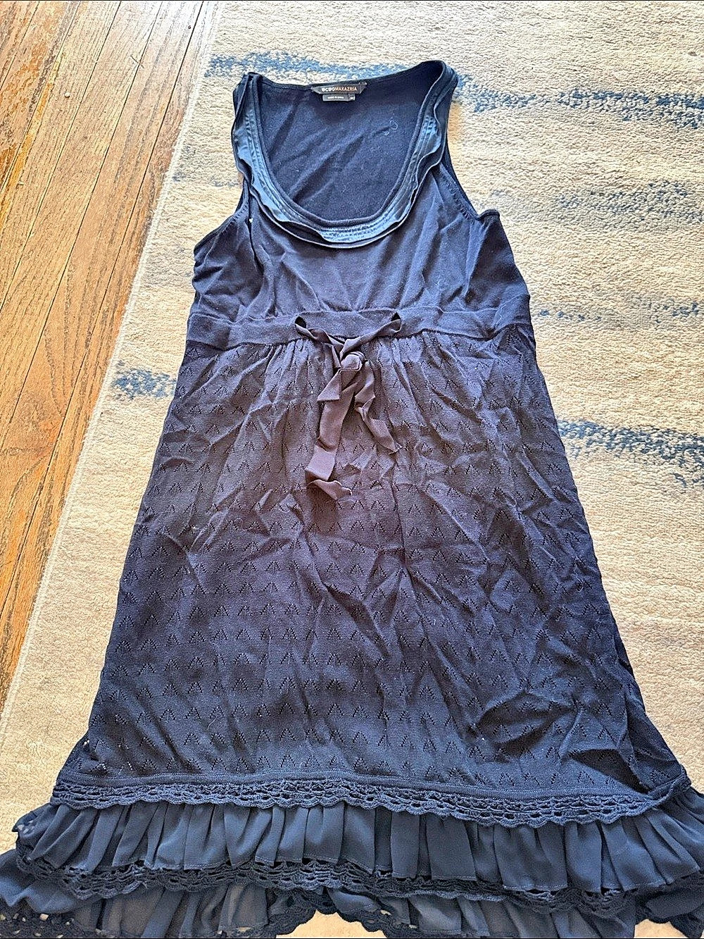BCBGMAXAZRIA navy blue Dress Size Medium